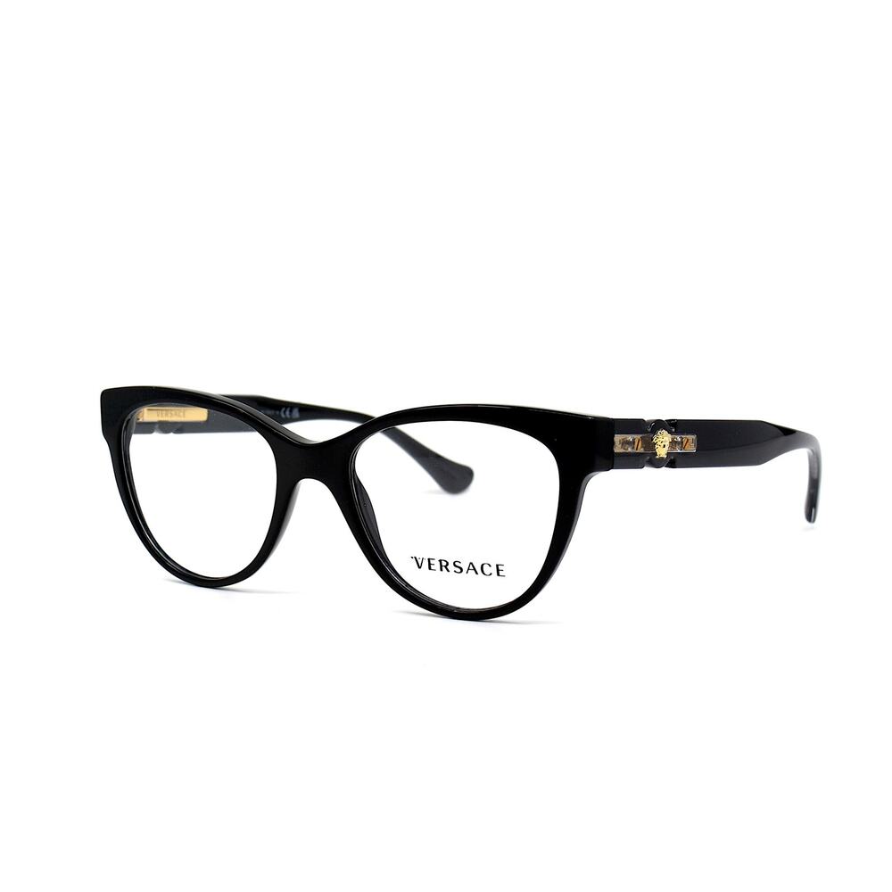NEW VERSACE VE3304 GB1 BLACK EYEGLASSES FRAME - Picture 1 of 12